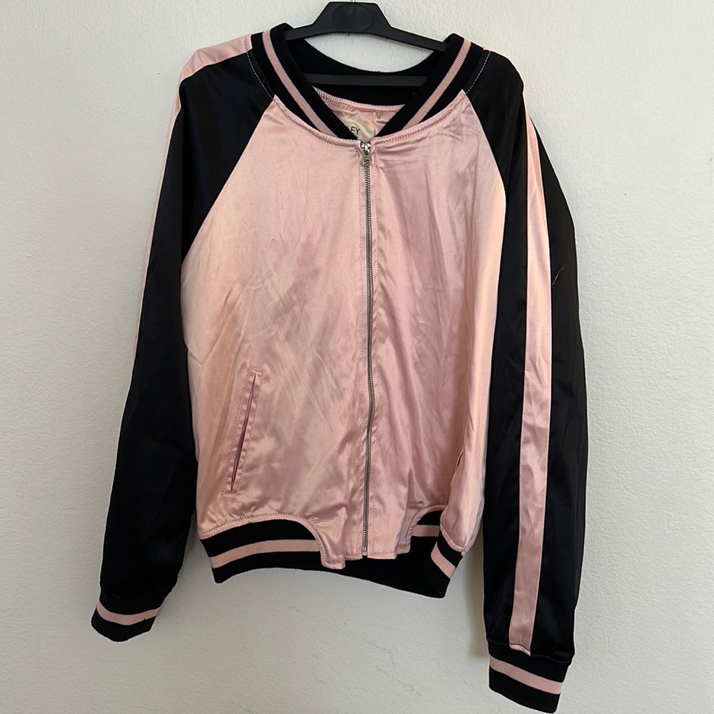 Pink bomber jacket